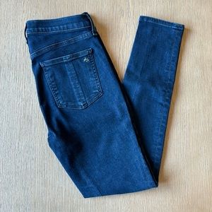 Rag & Bone • High Rise Skinny Jeans • Coated Mae